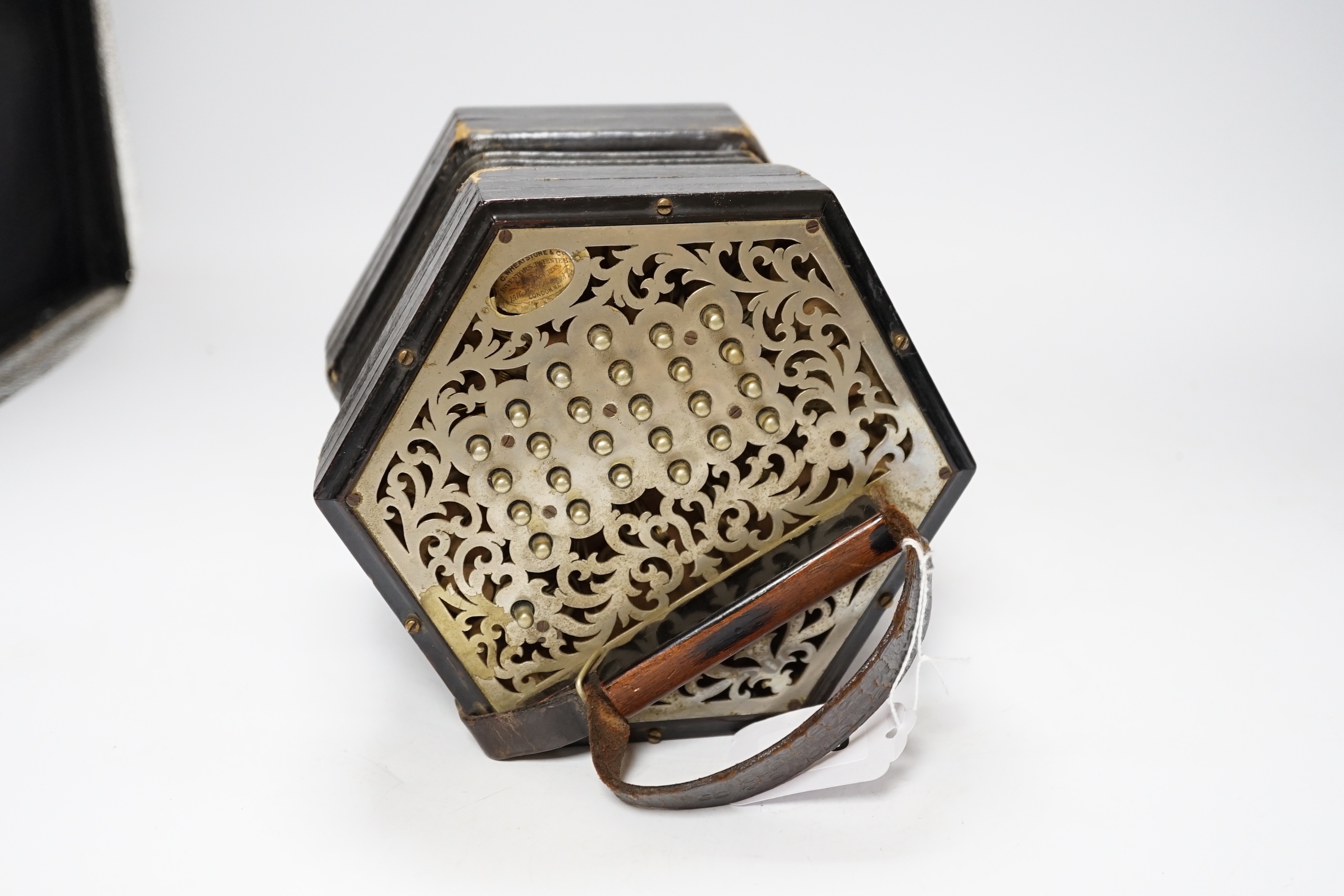 A Wheatstone concertina numbered 27243